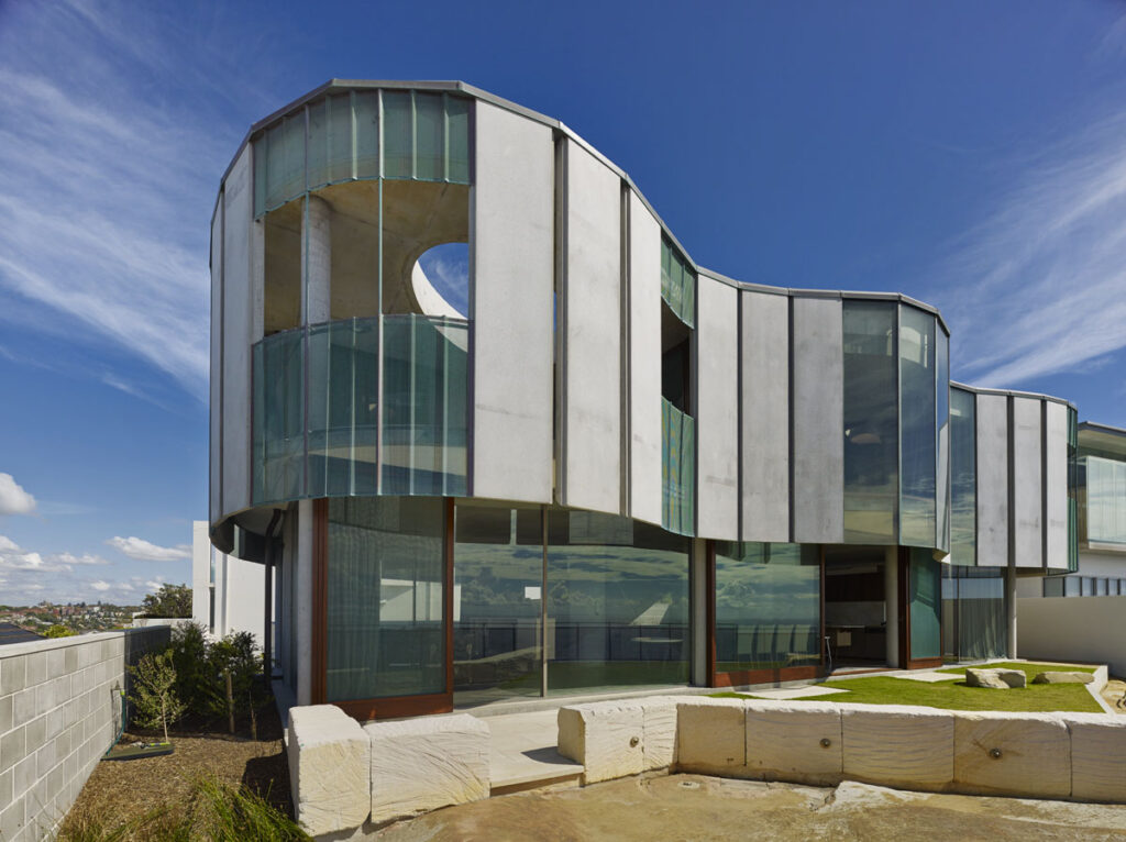 Installed CASA architectural cladding system on a residential building the Light House NSW